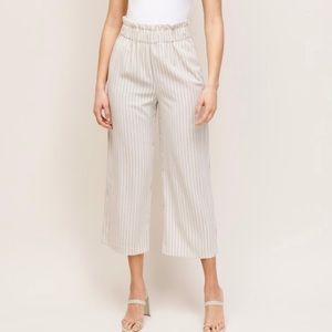 Striped Culotte Trousers